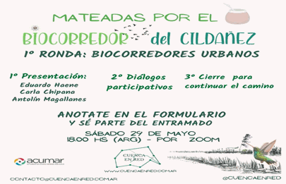 Se vienen las mateadas por el Biocorredor del Cildañez