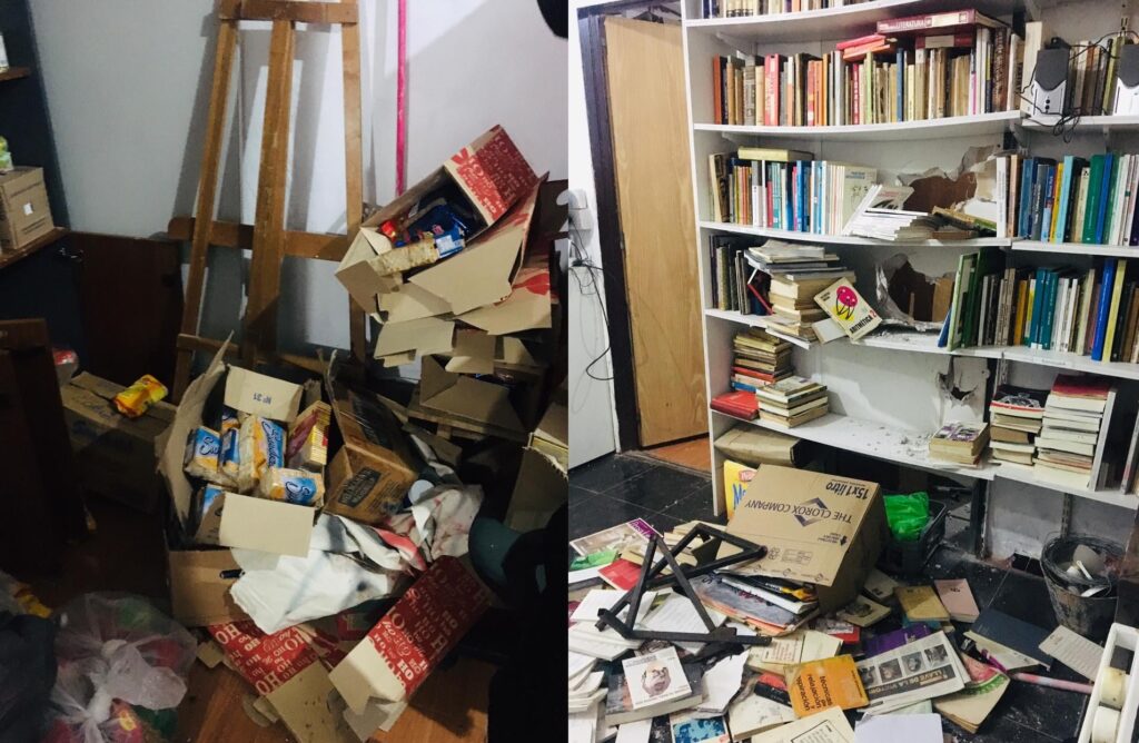 En busca de un prófugo, la policía ingresó y dañó la sede del Bachillerato Popular del Bajo Flores