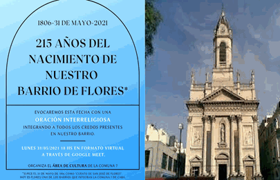 Oración interreligiosa por el barrio de Flores