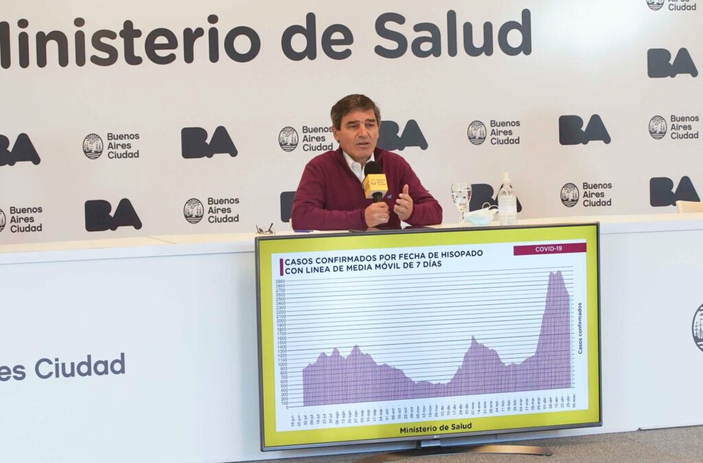 Quirós dijo que los contagios deben seguir a la baja para liberar las terapias intensivas