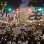 Paro y marcha de enfermeros por reconocimiento laboral y mejoras salariales