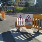 Repavimentan la calle Plaza, altura Ruiz Huidobro