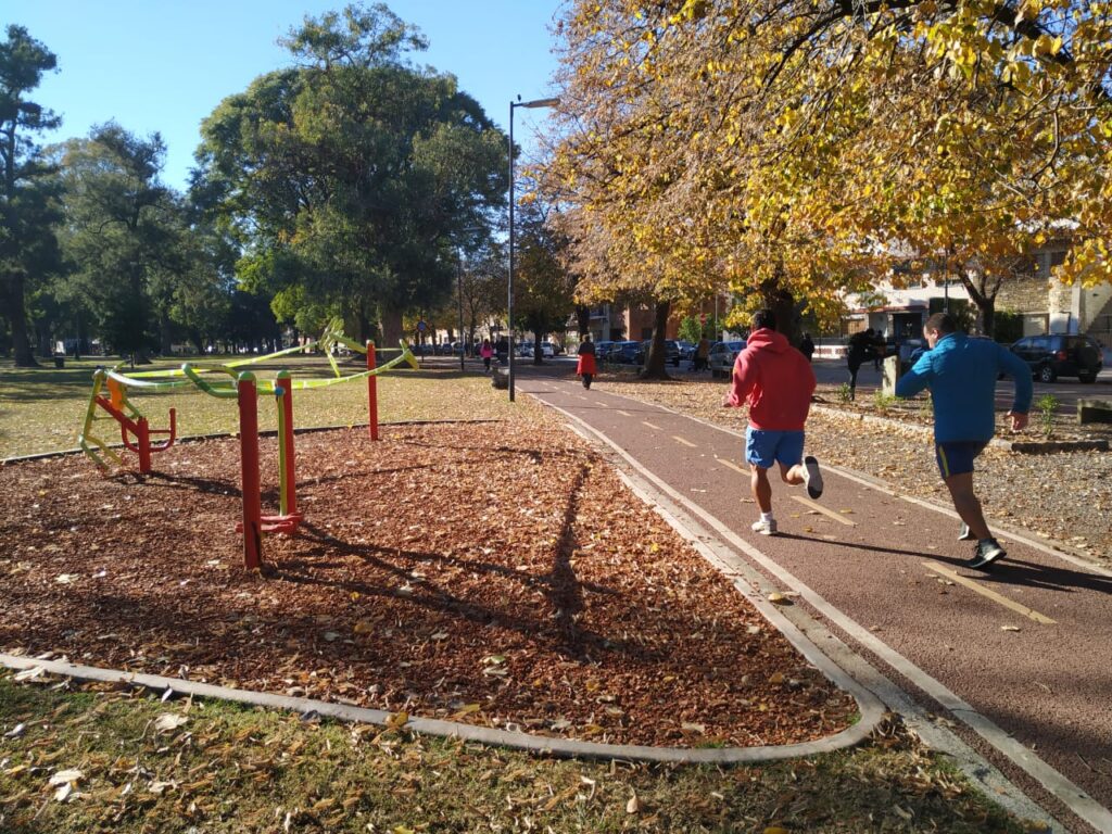 El Parque Saavedra en confinamiento, activo por el entrenamiento y las mascotas