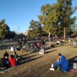 Los parques de Saavedra se llenaron al finalizar el confinamiento estricto