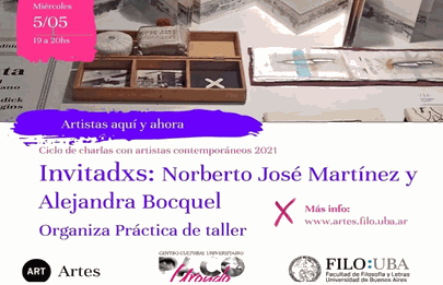 Nueva edición del ciclo de Charlas con Artistas Contemporáneos