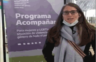 Elizabeth Gómez Alcorta visitó el barrio de Flores