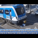 Terribles imágenes de un joven que se intentó suicidar en estación Liniers