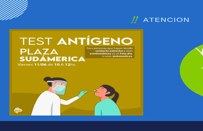 Jornada de testeos en plaza Sudamérica