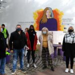 Inauguraron un mural contra el maltrato a la vejez en Plaza Tuñón