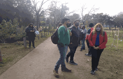 La Junta Comunal de la Comuna 9 recorrió el Parque Avellaneda