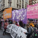 A tres años del Ni Una Menos, movimientos feministas protestaron en el microcentro