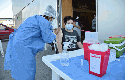 Desarrollo social de la ciudad vacunó contra la gripe a las personas en situación de calle