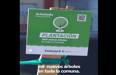 1000 árboles nuevos para la Comuna 4