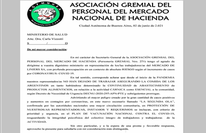 Trabajadores del Mercado de Hacienda piden por ser vacunados