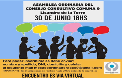 Reunión del mes de junio del Consejo Consultivo Comunal