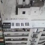 Avenida Charly García: pintaron un teclado gigante para cambiarle el nombre a Coronel Díaz