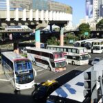 Constitución: choferes de micros turísticos por segundo día protestaron sobre la avenida 9 de Julio