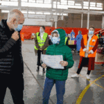 Larreta y Acuña visitaron el centro de testeo para estudiantes de Parque Chacabuco