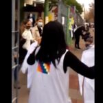 Previo a un paro de 48 horas, docentes escracharon a Soledad Acuña por los maestros fallecidos por covid