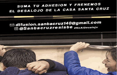 Ante la posibilidad de un inminente desalojo las familias de Santa Cruz 140 se expresan