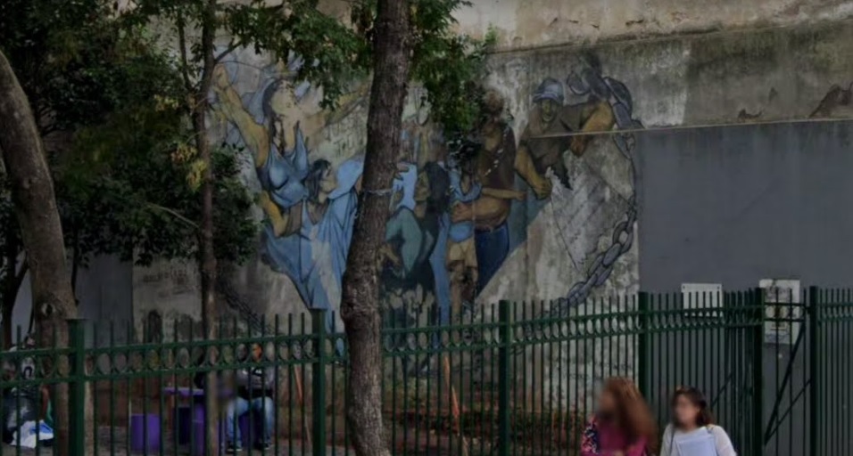 Vecinos repudian que Ciudad haya tapado con pintura blanca un mural en la Plaza Tuñón