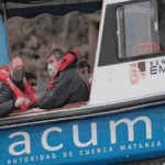 Salvarezza y Sabbatella navegaron por el Riachuelo