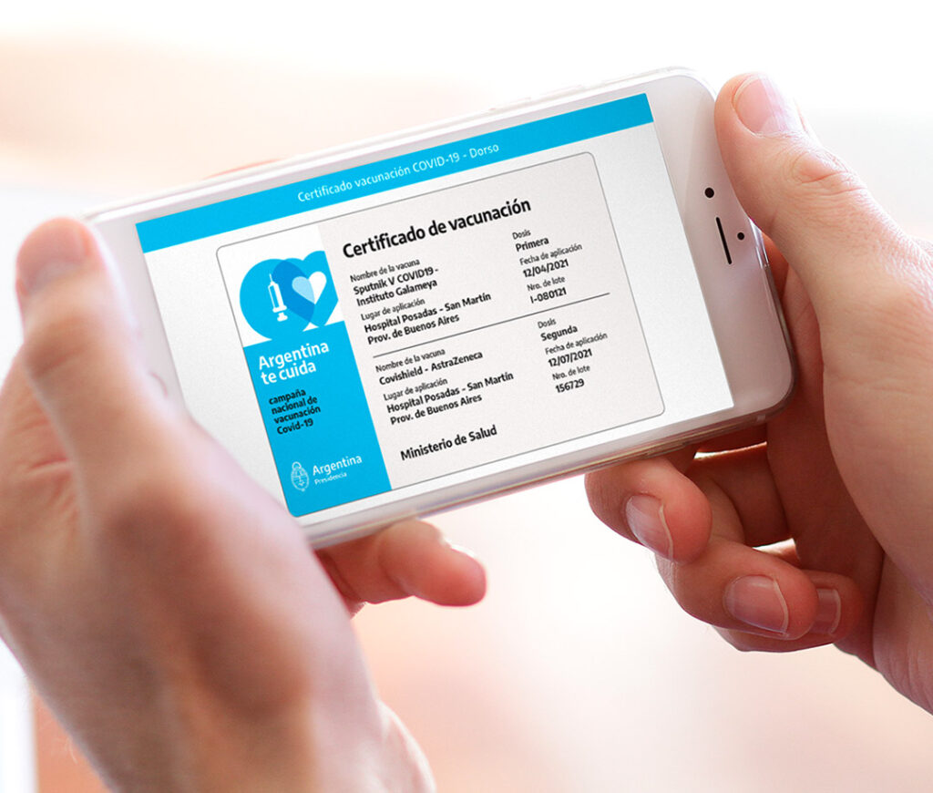 Cómo acceder a la credencial digital que certifica la vacunación contra Covid 19