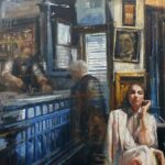 El cuadro La novia de Gardel se exhibe en la galería Una Obra Un Artista