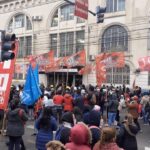 Movimientos sociales ocuparon la AGC en Once en rechazo a clausuras