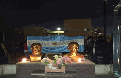 Acto homenaje a Evita en la Comuna 8
