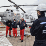 Nueva capacitación de seguridad en el helipuerto del hospital Garrahan