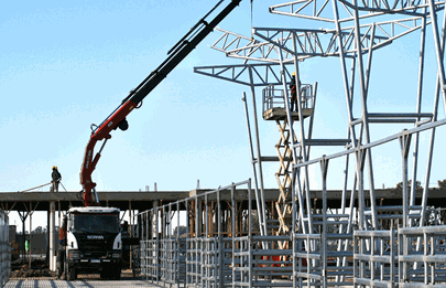 Continúan avanzando las obras en el nuevo mercado de hacienda