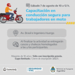 Capacitación en conducción segura para trabajadores en moto