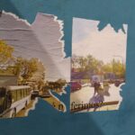 “¿Qué preferís?”: fijaron pegatinas en el viaducto de Balbín comparando el antes y después de la obra