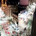 Argentina campeón de la Copa América: caravana de autos por avenida Corrientes en el Abasto