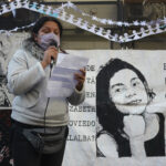 Acto frente a la Embajada de Paraguay, por el asesinato de las niñas Villalba y la situación de familiares en ese país