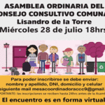 Se viene una nueva reunión del Consejo Consultivo de la Comuna 9