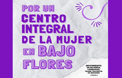 Piden por un centro integral de la mujer en Bajo Flores