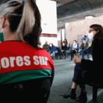 La ministra Gomez Alcorta visitó el club Flores Sur