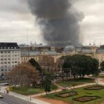 Se pinchó una caldera en la zona portuaria y generó una densa nube de humo que se vio en distintos barrios