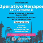 Nuevo operativo del Renaper en Villa Riachuelo