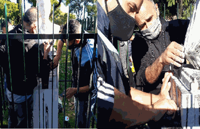 Restauraron el busto de Kirchner vandalizado