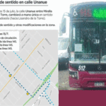 Cambio de sentido de una calle en la Comuna 8