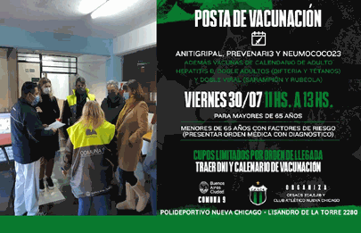 Vacunación en la iglesia de San Cayetano a personas en situación de calle