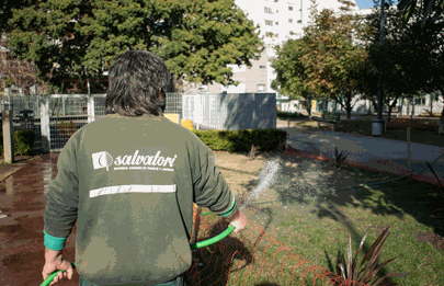 Obras de mejoras en los espacios verdes de la Comuna 7