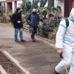 Sanitización en el barrio Castex de Flores