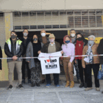 Visita de funcionarios y vecinos al Cine El Plata de Mataderos