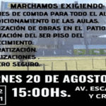 Protesta y movilización en Avda. Cruz y Escalada