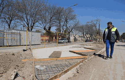 Continúan desarrollándose las obras en adyacencias de Deportivo Español