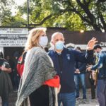 Alejandro Amor y otros precandidatos del Frente de Todos visitaron el Parque Saavedra